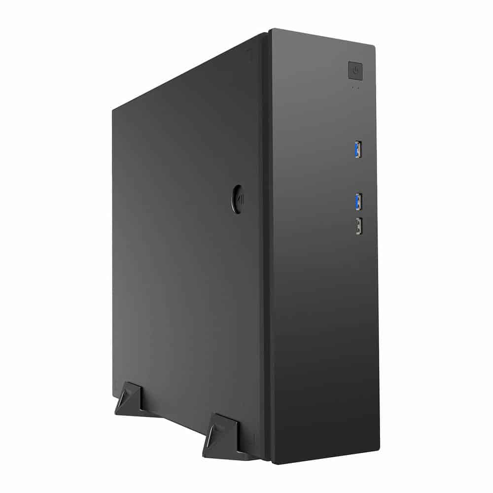 CiT S506 Tower or Desktop micro-ATX-ITX Case - Black